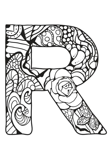 Alphabet Printable Coloring Pages