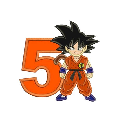 Kid goku makes for the first dragon ball gt character in dragon ball fighterz, meaning we now have representation from almost all main series. Dragon Ball Kid Goku with a Number 5 Applique Design