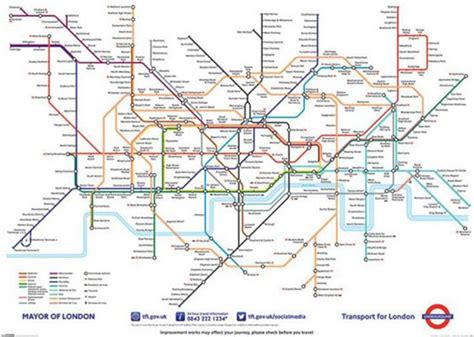 London Underground Map Athena Posters