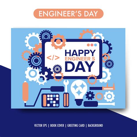 Happy Engineers Day Poster Background 9933479 Vector Art At Vecteezy
