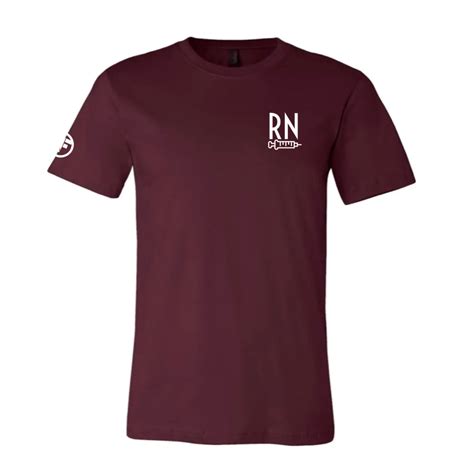 Rn T Shirt Solid Colors Nursefitprn