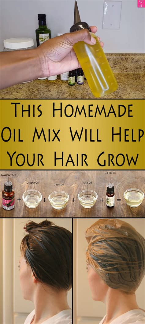 This Homemade Oil Mix Will Help Your Hair Grow In Help Hair Grow