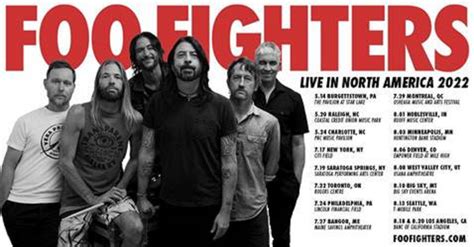 Foo Fighters Announce 2022 North American Tour Grateful Web
