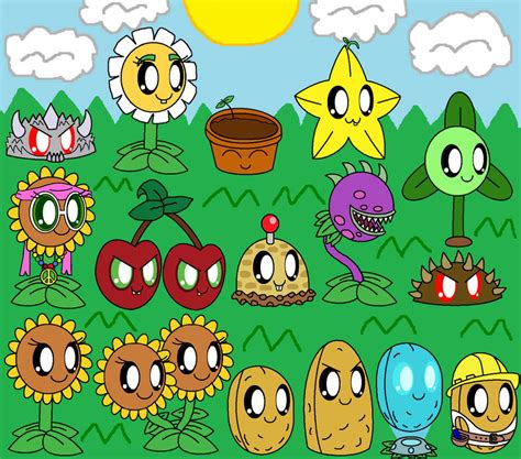 Plants Vs Zombies Cute Plants Part 2 By Pokemonlpsfan On Deviantart