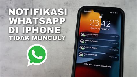 Cara Mengatasi Notifikasi Whatsapp Tidak Muncul Di iPhone