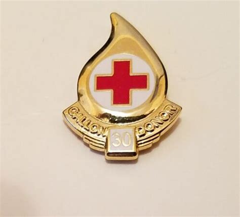 Red Cross Blood Donor 30 Gallon Pin New Ebay