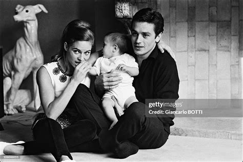 French Actor Alain Delon With His Wife Nathalie And Son Anthony At 6138