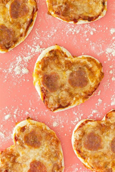 Homemade Mini Heart Pizzas Are So Easy To Make Perfect For Valentines