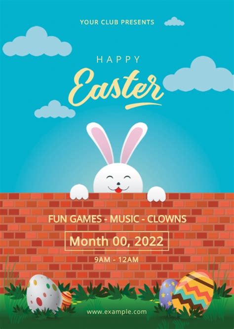 Easter Party Flyer Template Postermywall