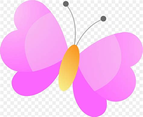Pink Butterfly Cartoon