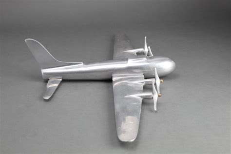 Mid Century Modern Aluminum Airplane Model At 1stdibs