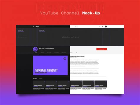 You can see now people are wearing different stylish scarfs as a fashion symbol. YouTube Channel Mockup Template - Free PSD | Free Mockups ...