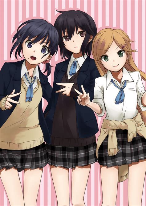Kokoro Connect Anime Girls Inaba Himeko Kiriyama Yui Nagase Iori Wallpaper Resolution