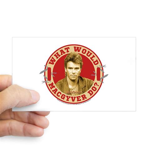 Cafepress What Would Macgyver Do Rectangle Bumper Sticker Car