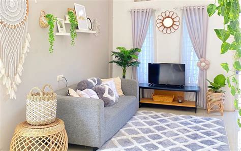 aksesoris  warna cat interior rumah ruang tamu gambar minimalis