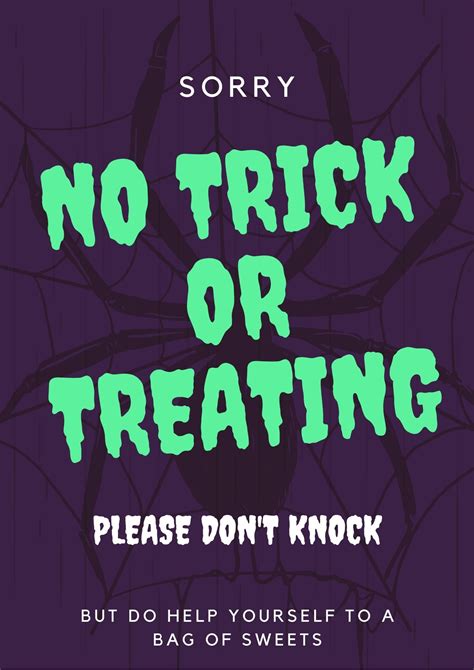 Free No Trick Or Treaters Signs To Print Mum In The Madhouse
