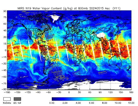 Mirs Water Vapor Profile Retrievals Noaa 19 Office Of Satellite And