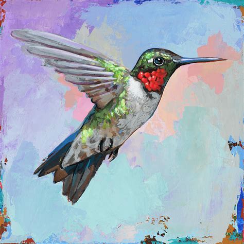 Hummingbird 4 Painting By David Palmer Pixels