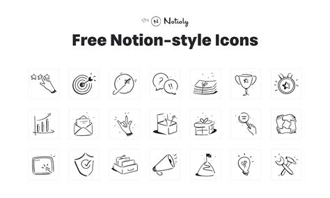 Free Notion Style Icons Figma