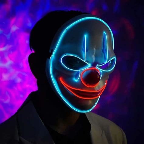 Purge Led Mask Halloween Clown Purge Mask