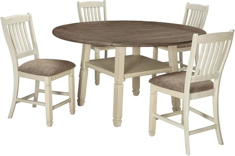 Bolanburg Two Tone Round Counter Height Dining Room Set From Ashley