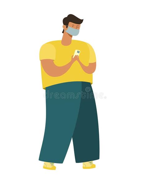 Man With Small Head And Big Body Illustration Vector Stock Vector