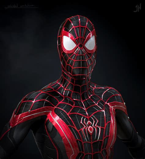 Artstation Spiderman Suit Miles Morales