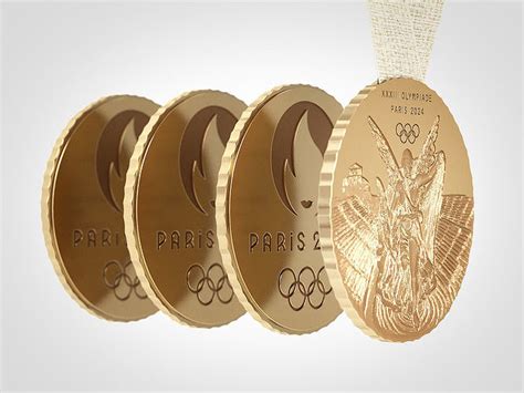 PARIS 2024 Official Olympic Games Medal 3D Model CGTrader