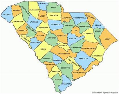 Carolina South County Courthouses Counties Sc Map