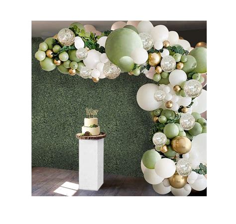 Pcs Globos Verde Oliva Arch Garland Kit Retro Green Oro Etsy