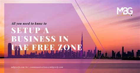 Key Free Zones In The Uae Mbg Corporate Services