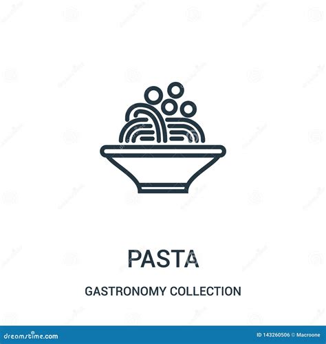 Pasta Icon From Italy Collection Simple Line Pasta Icon For Templates
