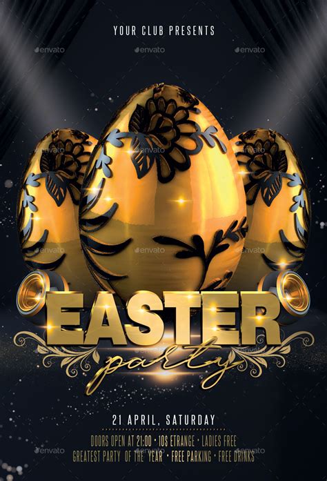 Easter Party Flyer By Oloreon Graphicriver