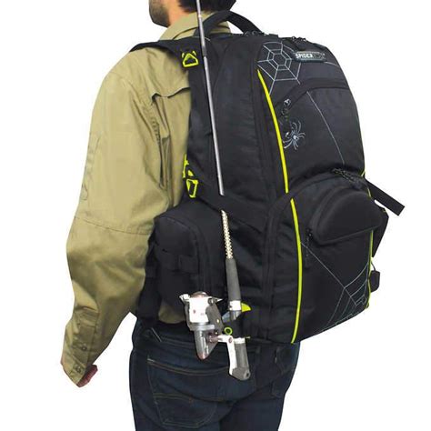 Best Fishing Backpack W Rod Holder 3 Tackle Boxes Cooler Compartment