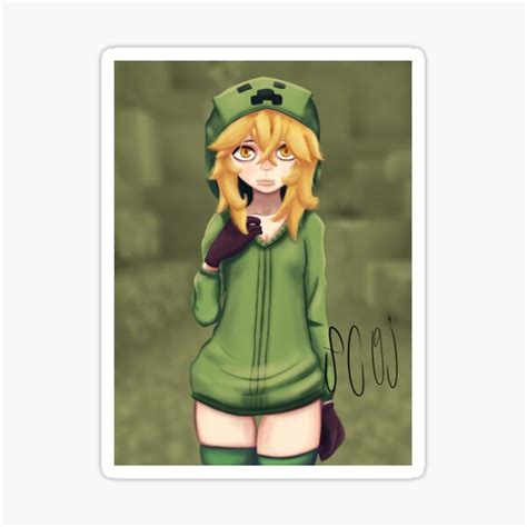 Minecraft Mob Talker Cupa The Creeper Sticker For Sale By Qcoolcan