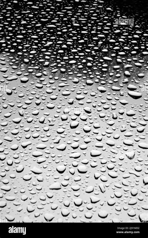 Raindrops On Car Windshield Stock Photo Alamy