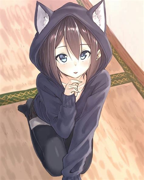 Gambar Anime Cute Cat