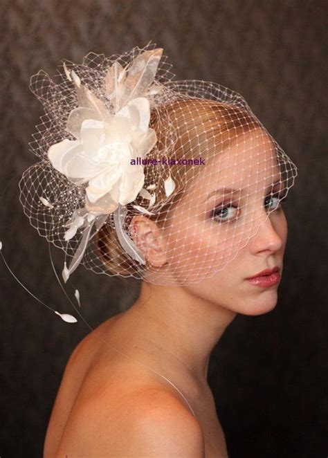 Bird Cage Veil Wedding Hat Fabulous Headdress Bridal Hat Etsy