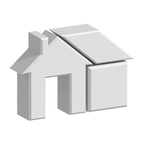 3d House Icon 19922852 Png