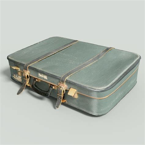 3d Vintage Suitcase Retro Turbosquid 1164657