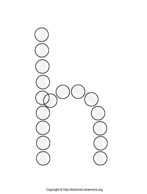 5 Best Images Of Do A Dot Alphabet Printables H Dot Marker Letters
