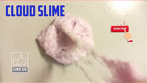 Cloud Slime Without Fake Snow Easy Tutorial Youtube