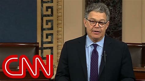 Al Franken Says He Will Resign From The Senate Youtube