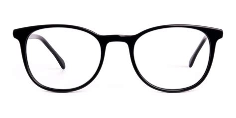 Buckley Simple Black Full Rim Round Glasses Specscart