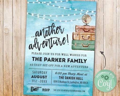 Going Away Party Invitation Farewell Party Invite Moving Etsy India