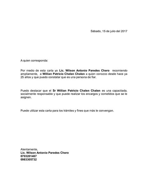 Carta De Recomendación Personal Ejemplos Formatos 2022 Calaméo En Word
