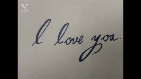 Write Cursive Fancy Letter How To Write I Love You Calligraphy