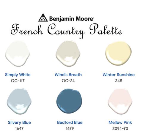 Benjamin Moore French Country Color Palette Interiors By Color French