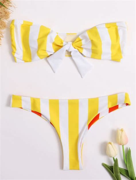 Wholesale Sexy Striped Reversible Wear Two Pieces Bikini Sets Qko031138