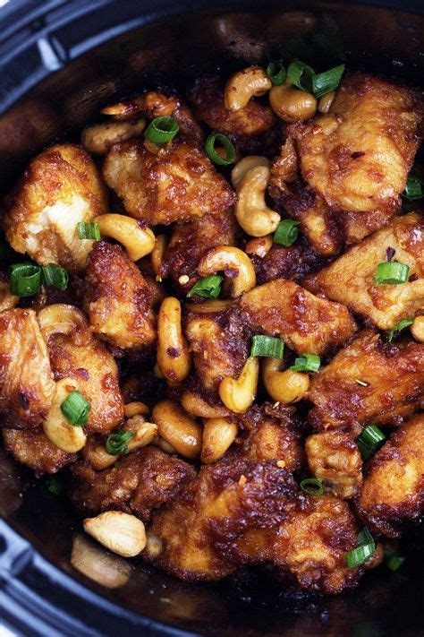 We Picked Some Chicken Pins For You Slow Cooker Cashew Chicken
